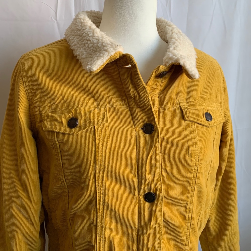 Yellow corduroy jacket